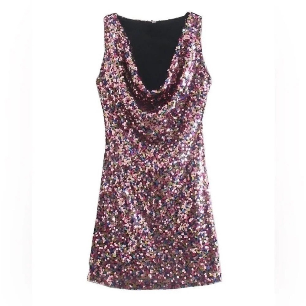 Zara Pink Sequin Dress